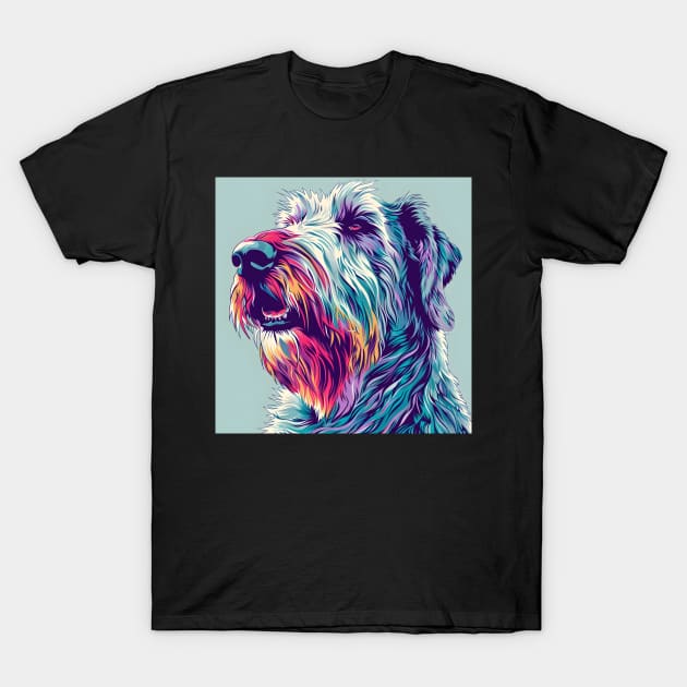 Retro Irish Water Spaniel: Pastel Pup Revival T-Shirt by NatashaCuteShop